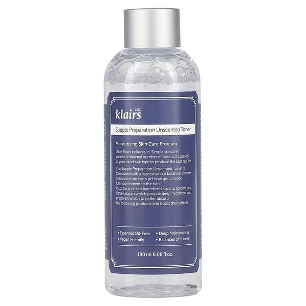 Смягчающий тонер для лица Dear, Klairs Supple Preparation Unscented Toner, 180 мл
Смягчающий тонер для лица Dear, Klairs Supple Preparation Unscented Toner, 180 мл