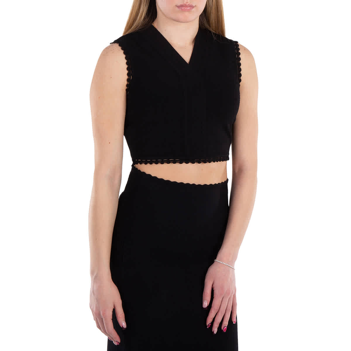 Топ с отделкой воланом Victoria Beckham, черный
Топ с отделкой воланом Victoria Beckham, черный