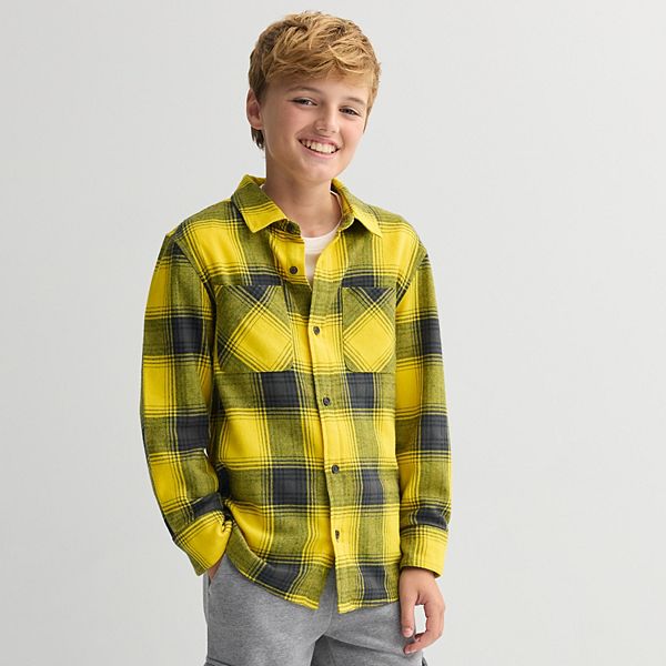 Фланелевая рубашка с длинным рукавом для мальчиков 8-20 лет, regular & husky Sonoma Goods For Life, New Check Yellow
Фланелевая рубашка с длинным рукавом для мальчиков 8-20 лет, regular & husky Sonoma Goods For Life, New Check Yellow