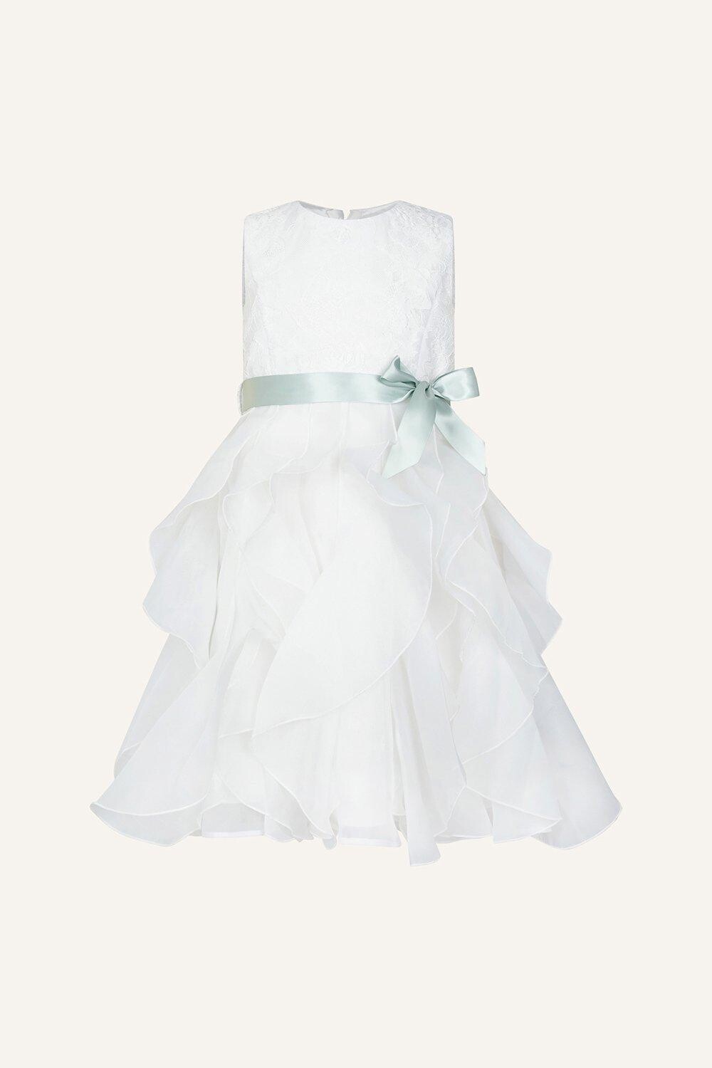 Кружевное платье с рюшами Monsoon, нюд
Кружевное платье с рюшами Monsoon, нюд