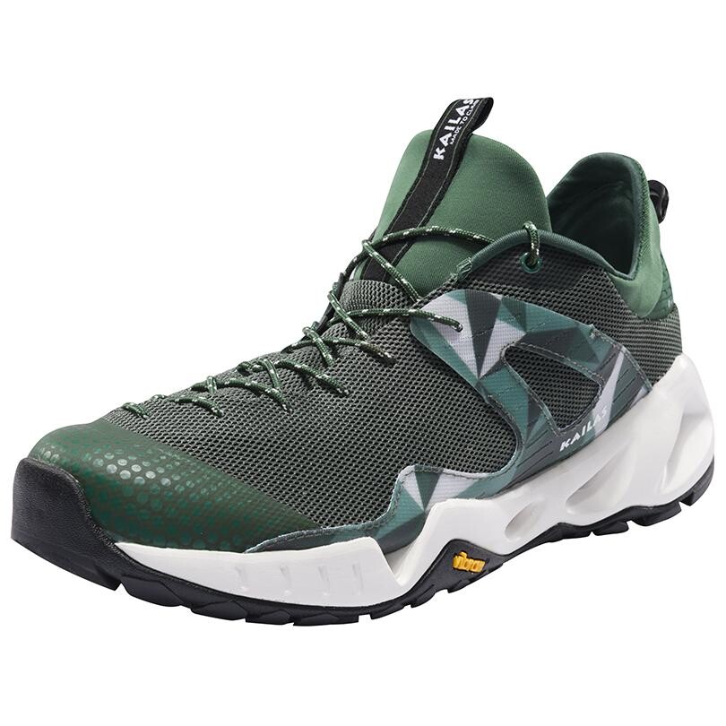 Кроссовки для походов и треккинга мужские с низким верхом серо-зеленый Kailas
Кроссовки для походов и треккинга мужские с низким верхом серо-зеленый Kailas