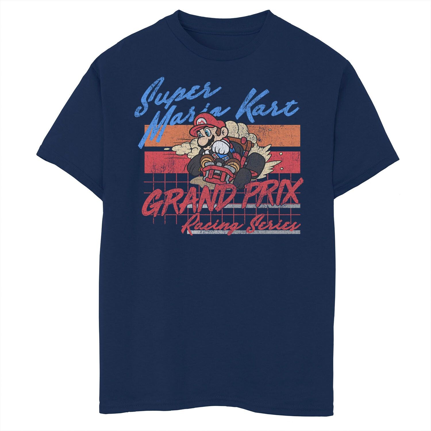 Потертая футболка в стиле ретро для мальчиков 8–20 лет Nintendo Mario Kart Grand Prix Racing Licensed Character, синий
Потертая футболка в стиле ретро для мальчиков 8–20 лет Nintendo Mario Kart Grand Prix Racing Licensed Character, синий