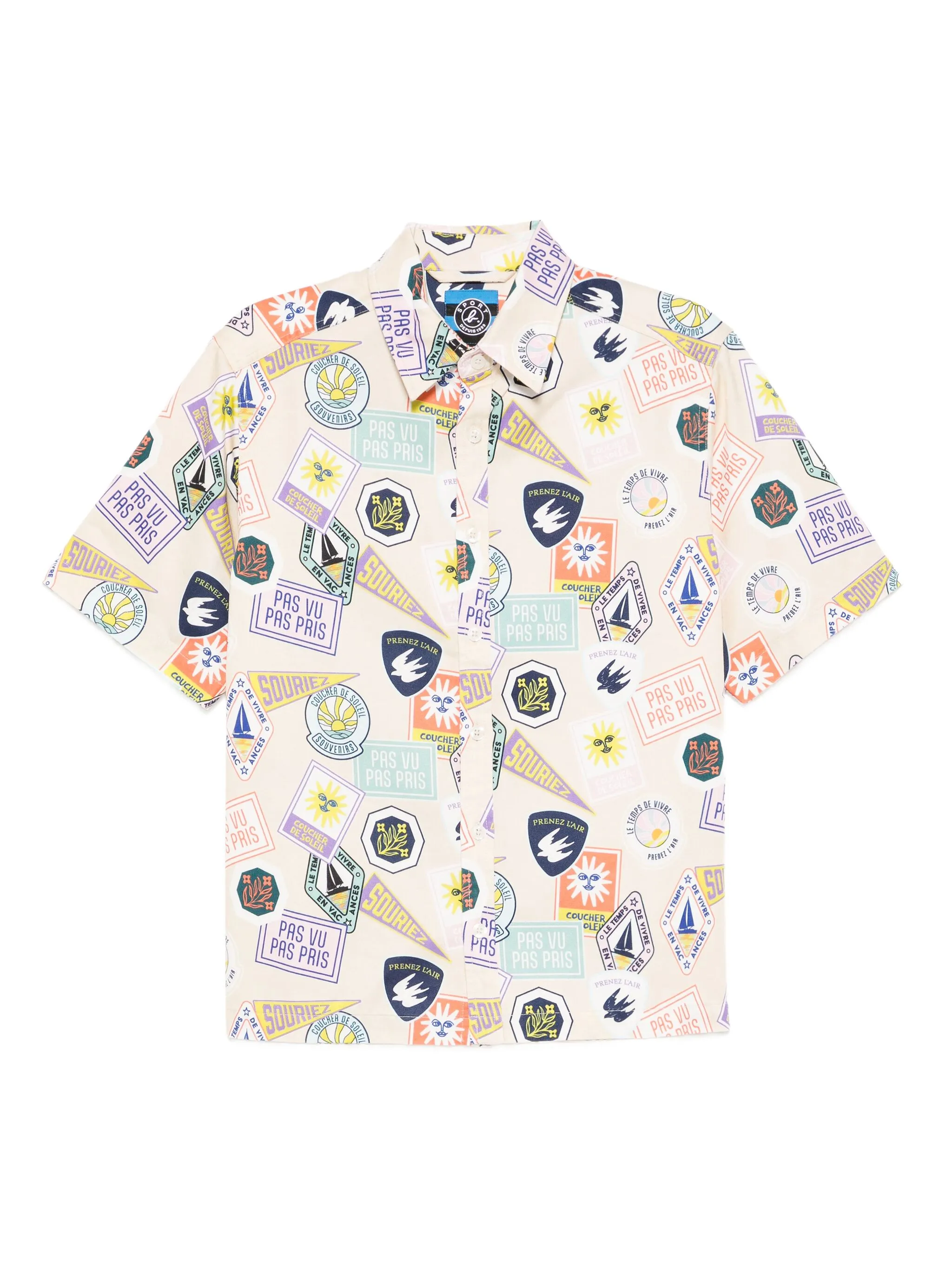 Рубашка с принтом Sport B. By Agnès B., бежевый
Рубашка с принтом Sport B. By Agnès B., бежевый