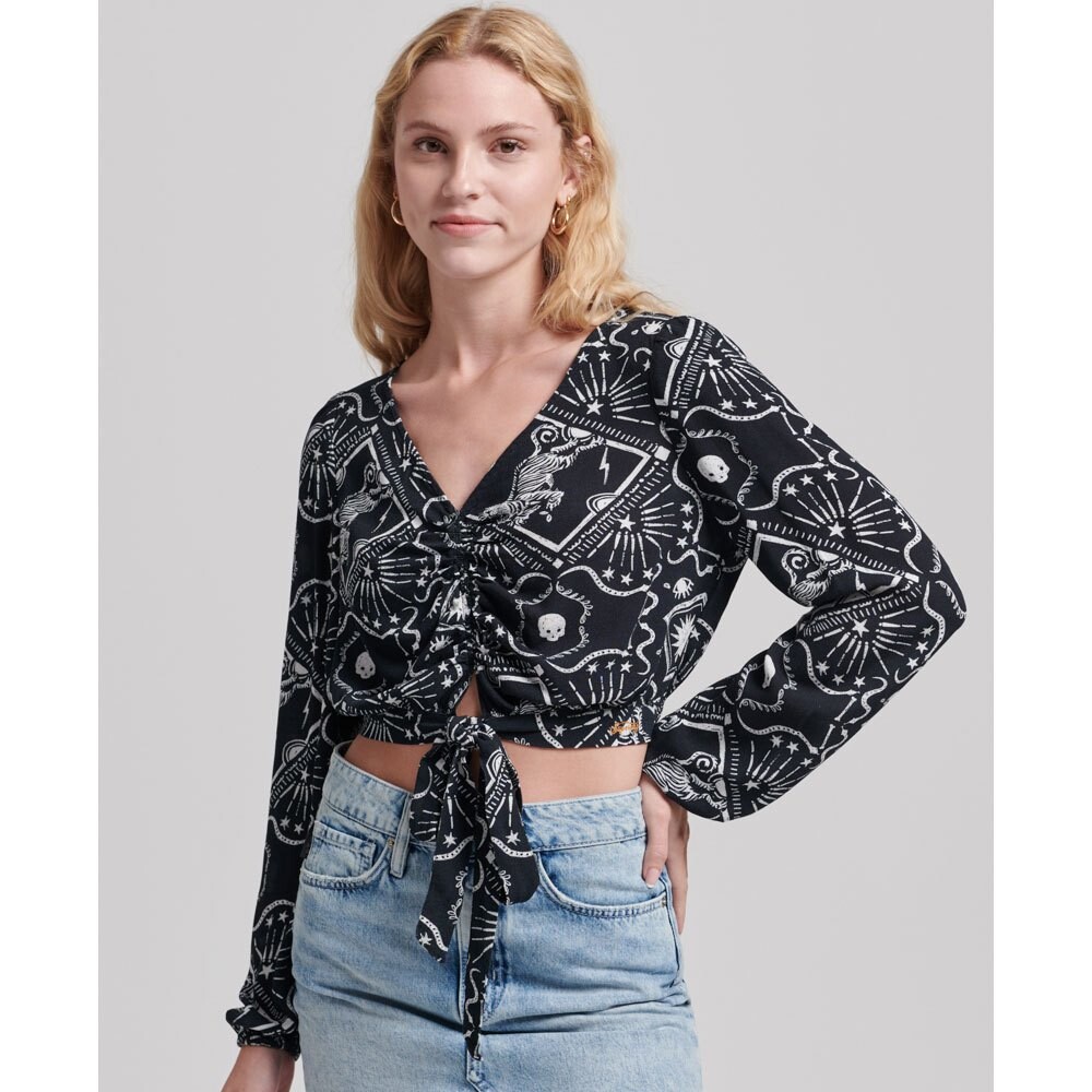 Топ Superdry Vintage Tie Front, черный
Топ Superdry Vintage Tie Front, черный