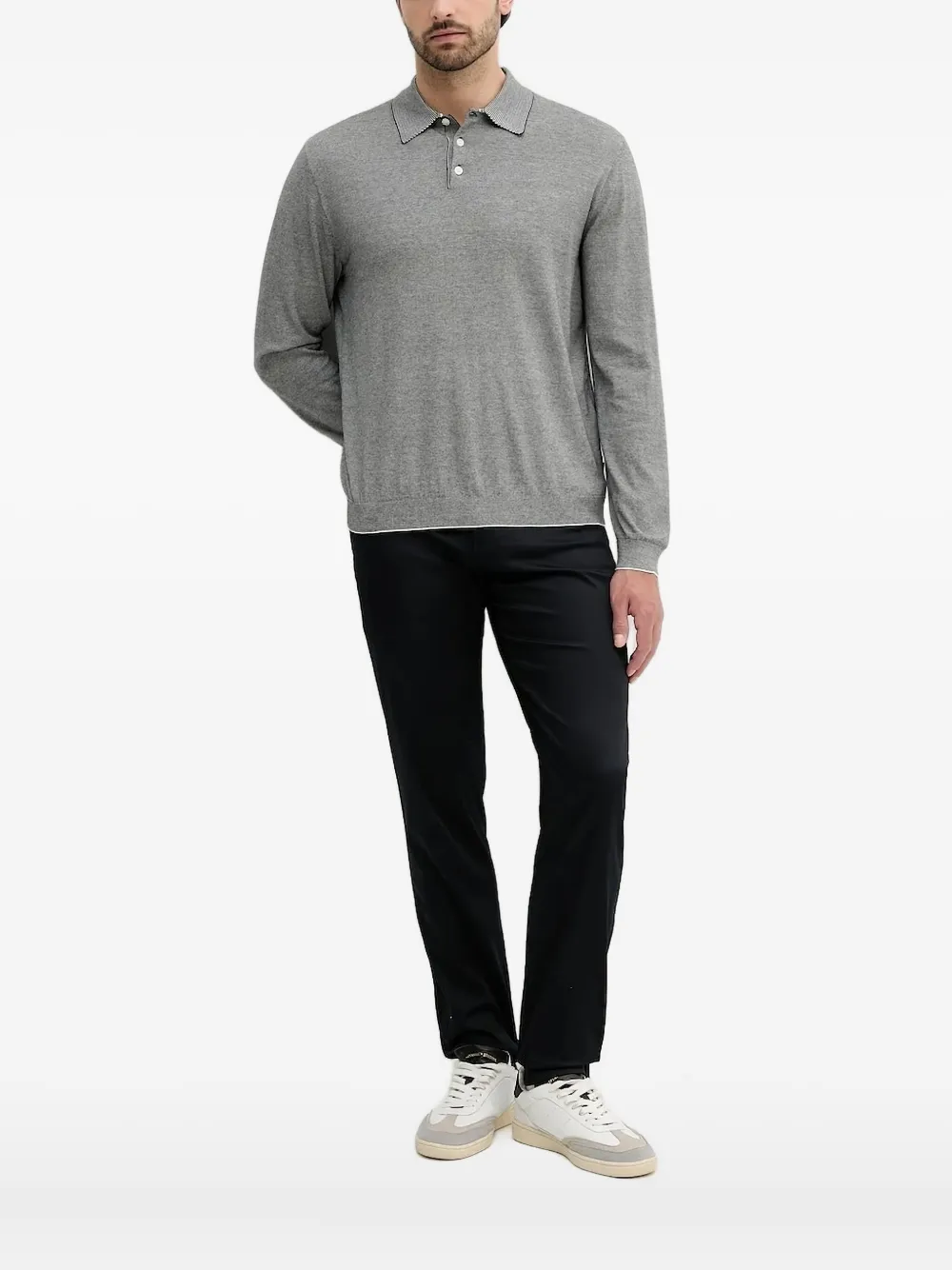 Рубашка-поло с длинными рукавами Armani Exchange, черный
Рубашка-поло с длинными рукавами Armani Exchange, черный