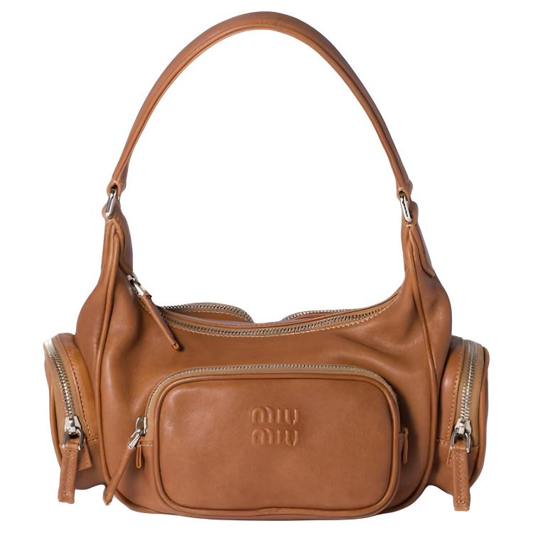 MIU MIU Женская сумка из ягненка карамельного цвета
MIU MIU Женская сумка из ягненка карамельного цвета