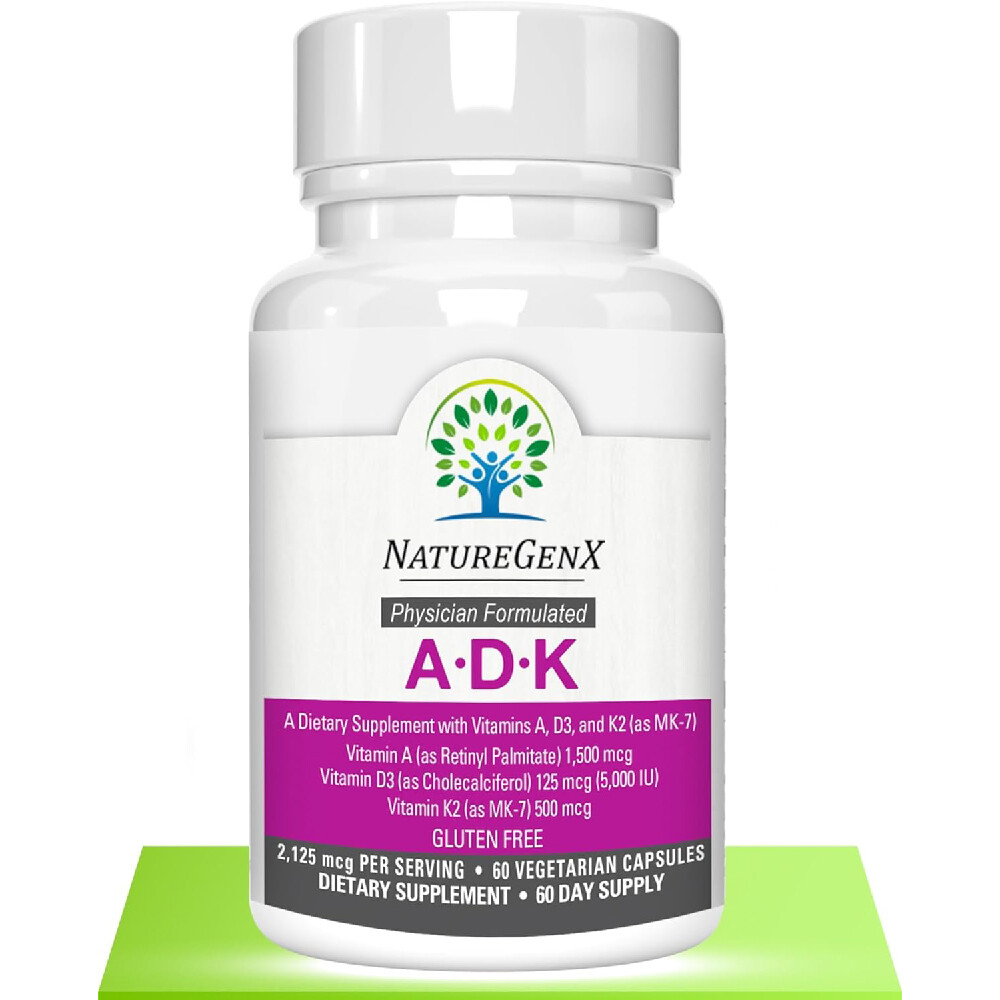 Витамин D3 NatureGenX 5000 МЕ + K2 MK-7, 60 капсул
Витамин D3 NatureGenX 5000 МЕ + K2 MK-7, 60 капсул