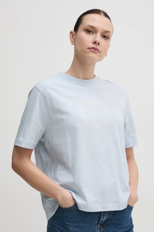 Хлопковая футболка Tommy Hilfiger, синий
Хлопковая футболка Tommy Hilfiger, синий