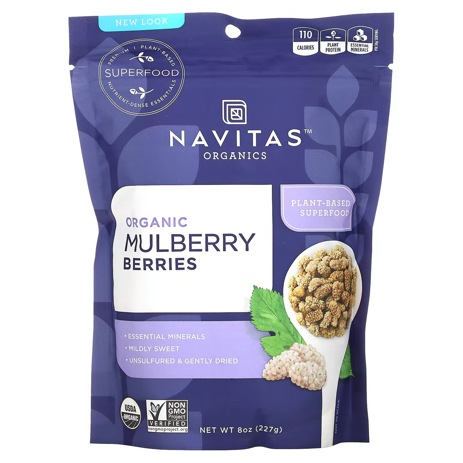 Navitas Organics, Органические ягоды шелковицы, 227 г (8 унций)
Navitas Organics, Органические ягоды шелковицы, 227 г (8 унций)