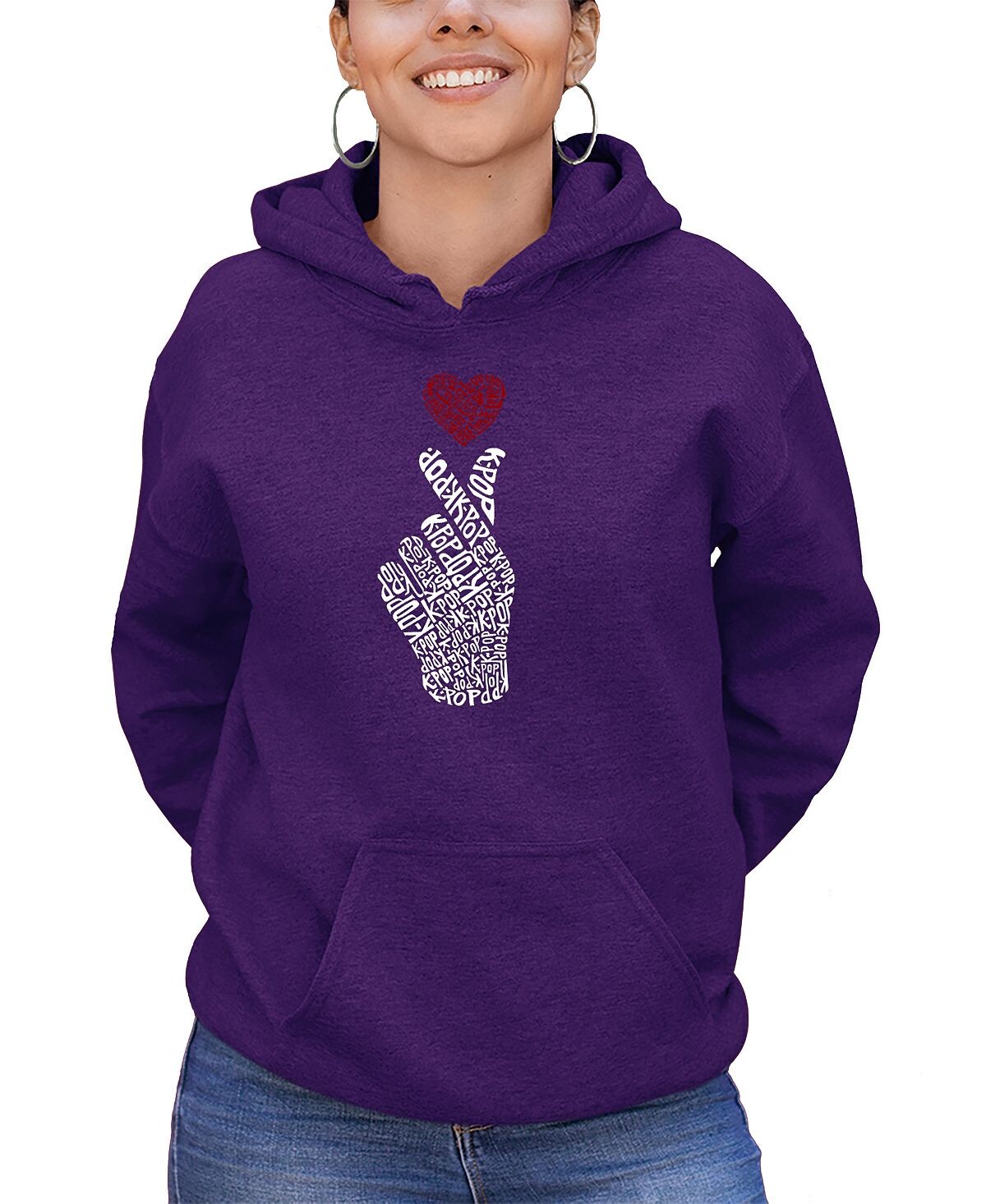 Женская толстовка с капюшоном k-pop word art LA Pop Art, фиолетовый
Женская толстовка с капюшоном k-pop word art LA Pop Art, фиолетовый