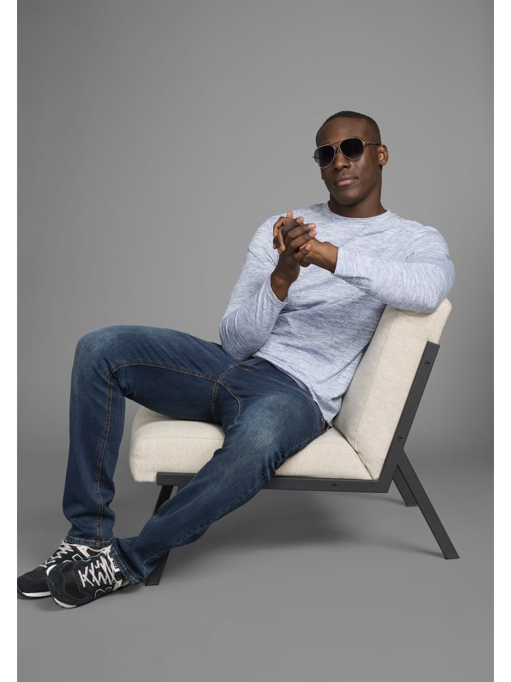 Рубашка с длинными рукавами из синего меланжа Bruno Banani
Рубашка с длинными рукавами из синего меланжа Bruno Banani