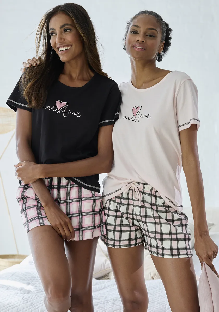 Vivance Dreams Пижама (4 шт.), в двойной упаковке с клетчатым рисунком, розовый
Vivance Dreams Пижама (4 шт.), в двойной упаковке с клетчатым рисунком, розовый