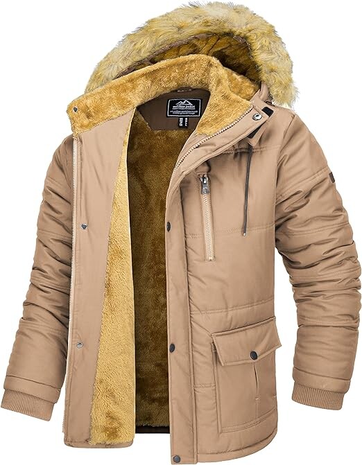 Парка MAGCOMSEN Men's Winter Fleece Lined Waterproof with Removable Hood, бежевый
Парка MAGCOMSEN Men's Winter Fleece Lined Waterproof with Removable Hood, бежевый