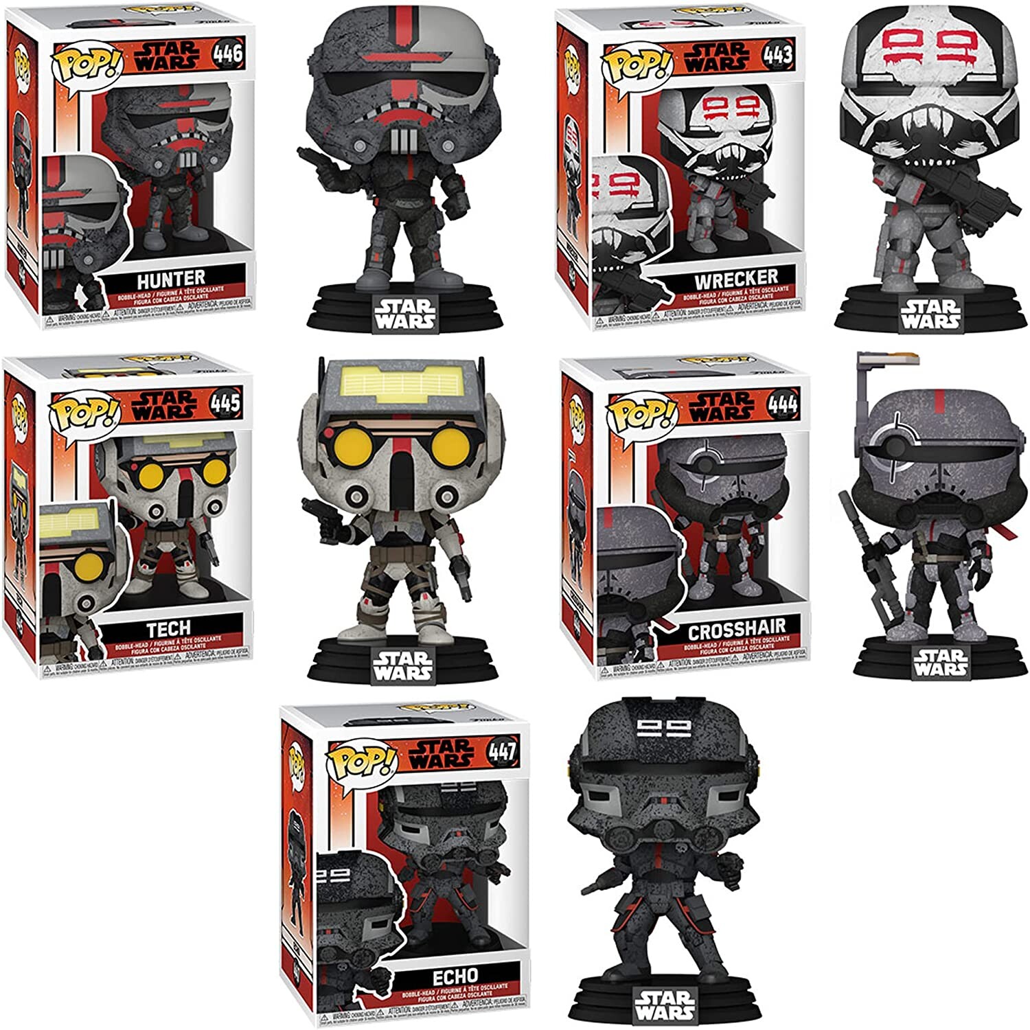 Набор фигурок Funko POP! Bad Batch Star Wars, 5 шт
Набор фигурок Funko POP! Bad Batch Star Wars, 5 шт