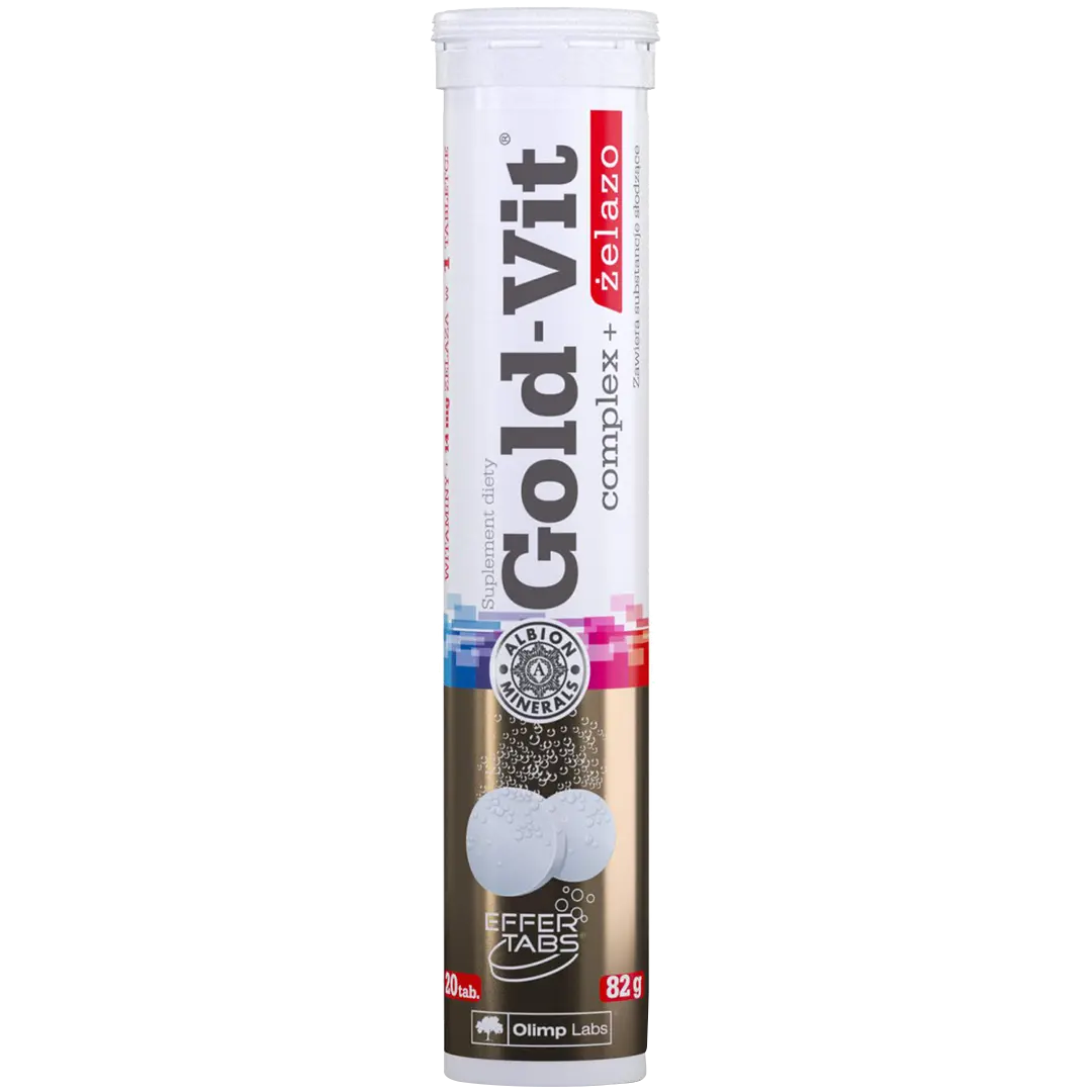Olimp Gold-Vit Complex + żelazo биологически активная добавка, 20 таблеток игристое/1 упаковка
Olimp Gold-Vit Complex + żelazo биологически активная добавка, 20 таблеток игристое/1 упаковка