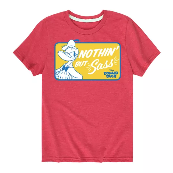 Футболка с принтом "Микки Маус и друзья: Дональд Дак — мальчишки 8-20, сплошное дерзкое обаяние" Disney, красный