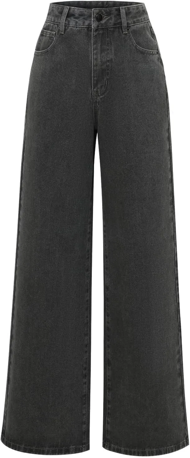 Женские джинсы с высокой талией и широкими штанинами
Женские джинсы с высокой талией и широкими штанинами