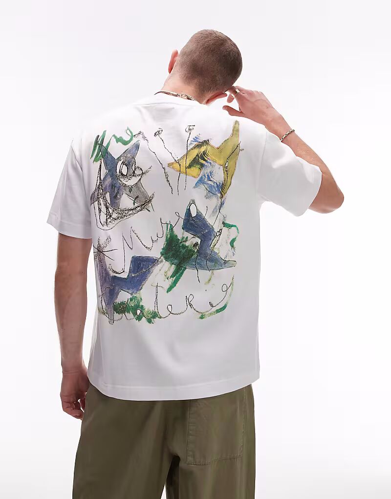 Футболка Topman свободного кроя с принтом «Musee Galerie» спереди и сзади белого цвета
Футболка Topman свободного кроя с принтом «Musee Galerie» спереди и сзади белого цвета