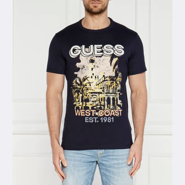 Футболка стандартного кроя West Coast Guess, синий
Футболка стандартного кроя West Coast Guess, синий