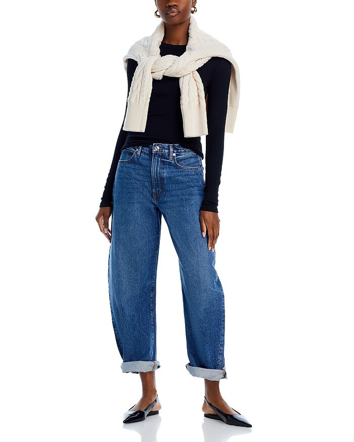 Джинсы Baggy Bubble с высокой посадкой FRAME в цвете Вестбери, синий
Джинсы Baggy Bubble с высокой посадкой FRAME в цвете Вестбери, синий