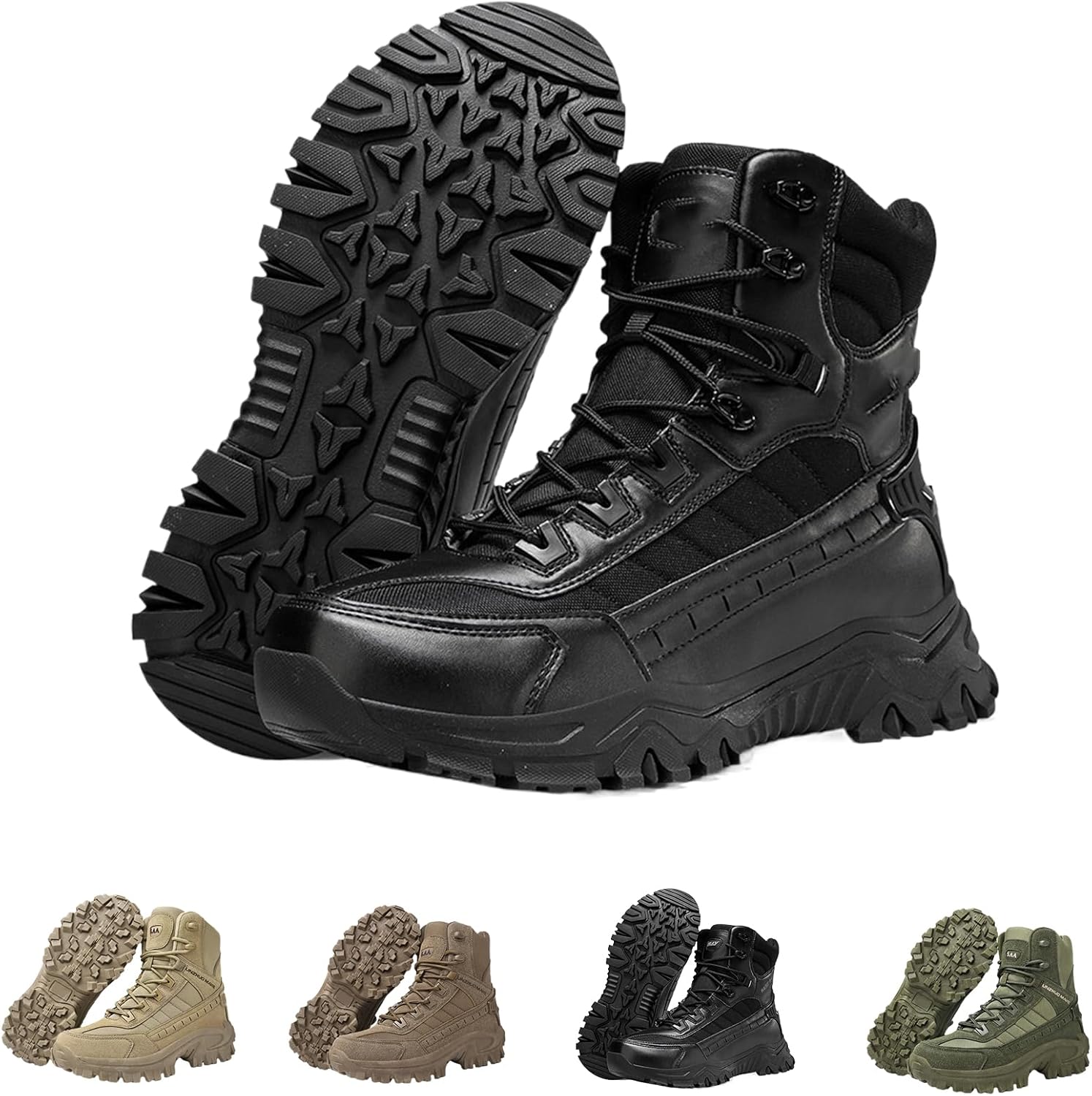 Мужские ортопедические ботинки с антипрокольной защитой, водонепроницаемые, легкие, тактические ботинки-слипон для походов, с прочной противоскользящей подошвой для работы на открытом воздухе Generic, черный
Мужские ортопедические ботинки с антипрокольной защитой, водонепроницаемые, легкие, тактические ботинки-слипон для походов, с прочной противоскользящей подошвой для работы на открытом воздухе Generic, черный