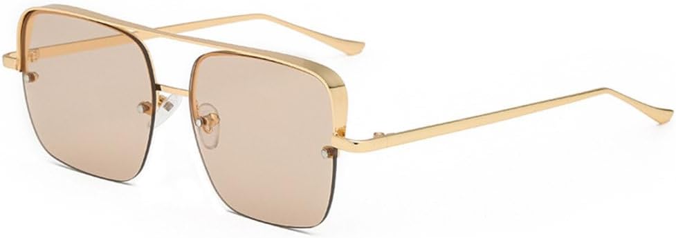 Солнцезащитные очки в полуободковой оправе в стиле ретро, металлическая оправа, защита от УФ-излучения UV400, для мужчин и женщин, 6 золотисто-коричневые, одна пара TYUVIVO, 6 Gold Brown
Солнцезащитные очки в полуободковой оправе в стиле ретро, металлическая оправа, защита от УФ-излучения UV400, для мужчин и женщин, 6 золотисто-коричневые, одна пара TYUVIVO, 6 Gold Brown