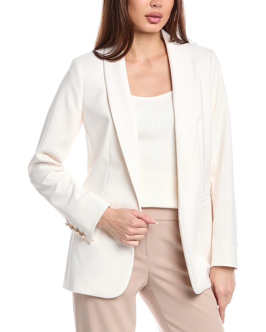 Anne Klein Открытый жакет с отложным воротником, белый
Anne Klein Открытый жакет с отложным воротником, белый