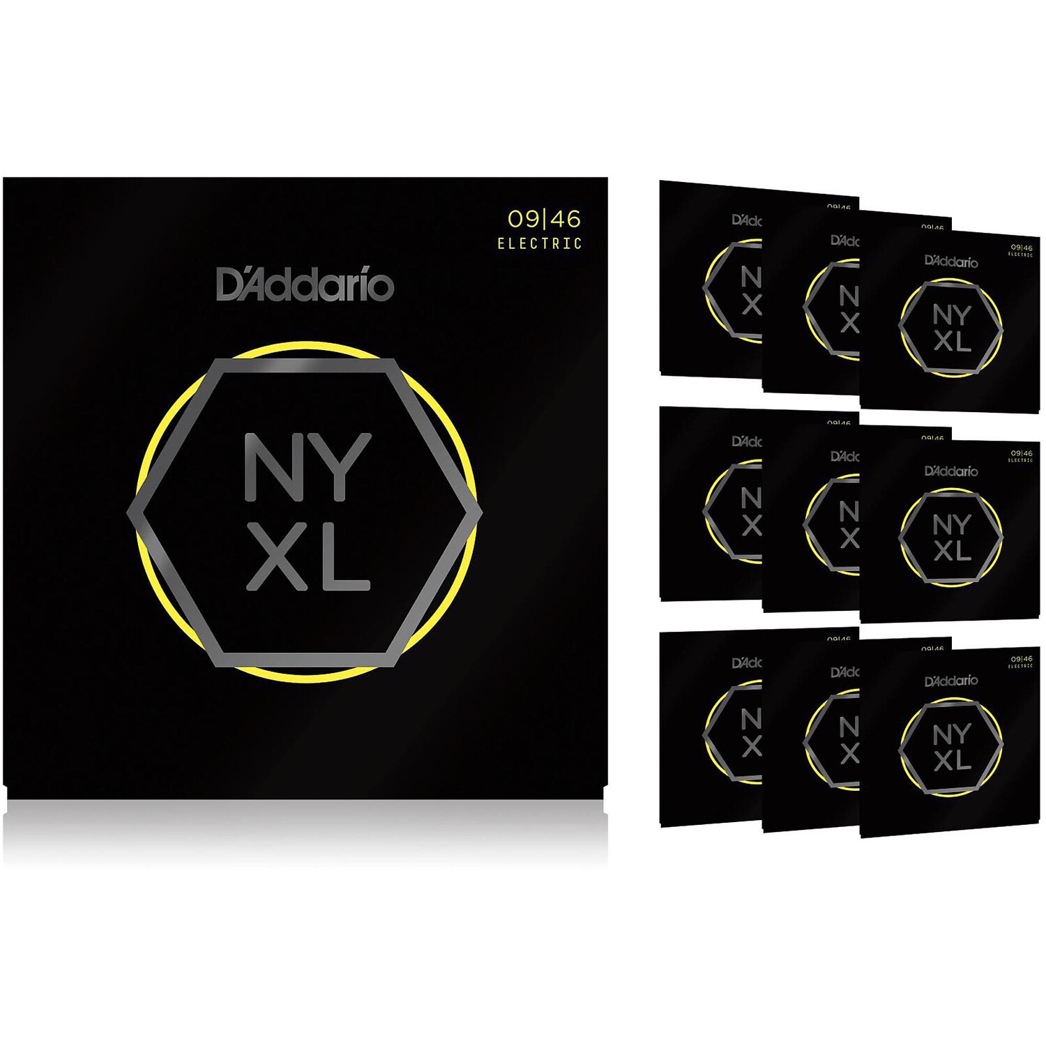 Струны для электрогитары D'Addario NYXL0946 Super Light Top/Regular Bottom, 10 штук
Струны для электрогитары D'Addario NYXL0946 Super Light Top/Regular Bottom, 10 штук