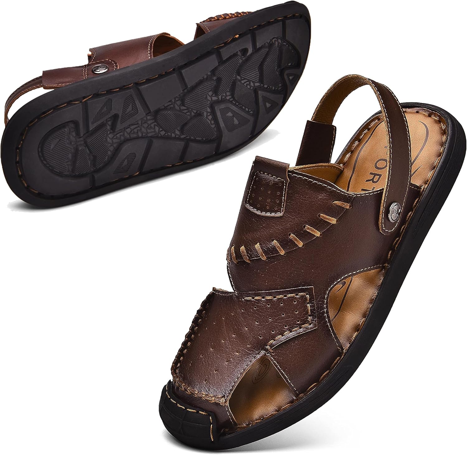 Кожаные сандалии Qiucdzi для мужчин, закрытые сандалии для походов, летние сандалии с легким надеванием, регулируемые спортивные пляжные сандалии, ручной работы, обувь рыбака для улицы, Coffee
Кожаные сандалии Qiucdzi для мужчин, закрытые сандалии для походов, летние сандалии с легким надеванием, регулируемые спортивные пляжные сандалии, ручной работы, обувь рыбака для улицы, Coffee