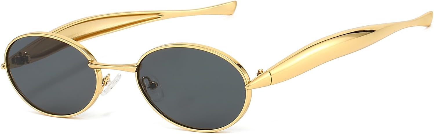 Солнцезащитные очки OSAGAMA в стиле ретро, овальные, маленькие, для женщин и мужчин, винтажные, в стиле 70-х, с золотистой металлической оправой и защитой от УФ-излучения UV400, Gold/Grey
Солнцезащитные очки OSAGAMA в стиле ретро, овальные, маленькие, для женщин и мужчин, винтажные, в стиле 70-х, с золотистой металлической оправой и защитой от УФ-излучения UV400, Gold/Grey