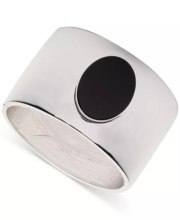 Широкий браслет-браслет из полированного черного камня серебристого оттенка Lauren Ralph Lauren, black
Широкий браслет-браслет из полированного черного камня серебристого оттенка Lauren Ralph Lauren, black