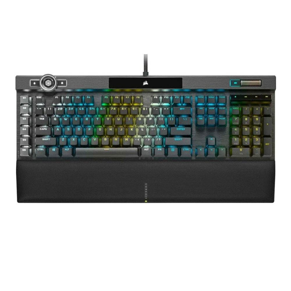 Игровая клавиатура Corsair K100 RGB, проводная, механическая, Corsair OPX, английская раскладка, чёрный
Игровая клавиатура Corsair K100 RGB, проводная, механическая, Corsair OPX, английская раскладка, чёрный