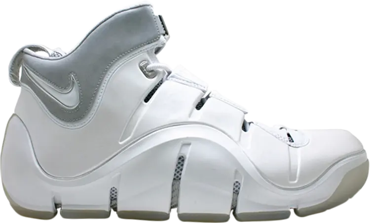 Кроссовки Nike Zoom LeBron 4 'White Chrome', белый
Кроссовки Nike Zoom LeBron 4 'White Chrome', белый