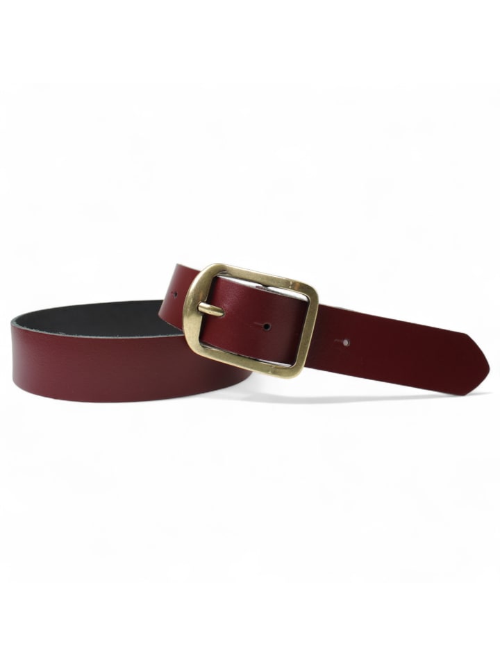 Кожаный ремень из латуни, бордо FRONHOFER
Кожаный ремень из латуни, бордо FRONHOFER