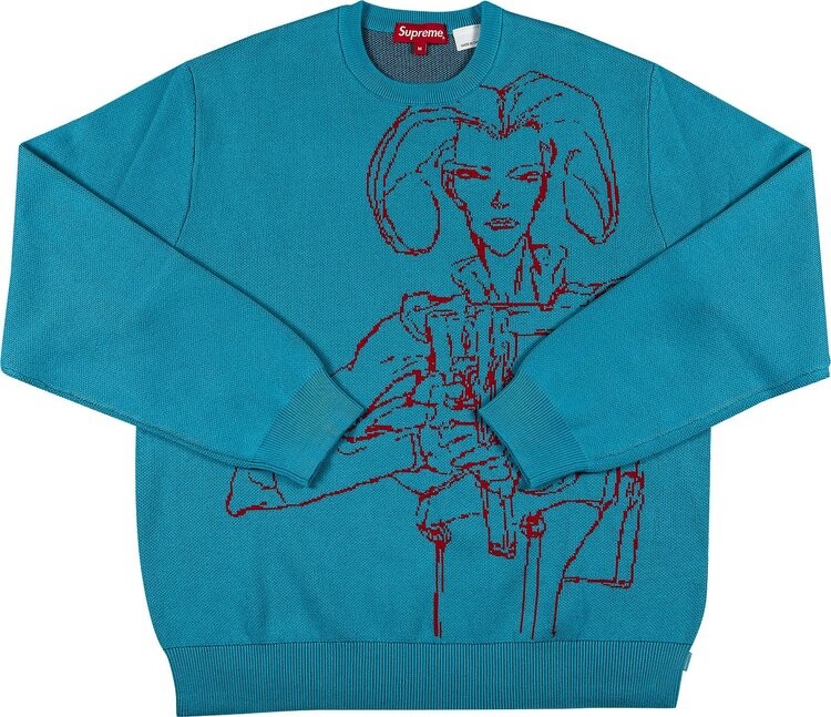 Свитер Supreme Aeon Flux Sweater 'Cyan', синий
Свитер Supreme Aeon Flux Sweater 'Cyan', синий
