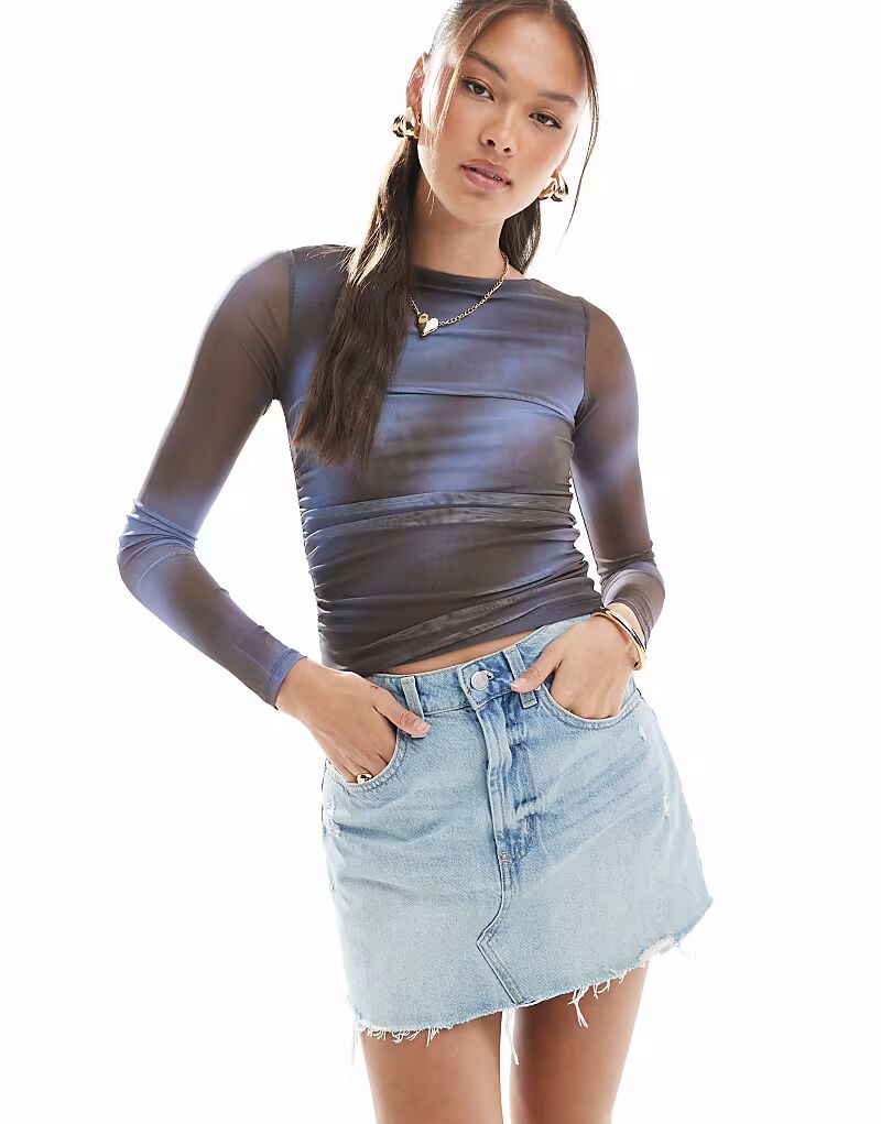 Мини-юбка из денима Cotton On original, ношеная, воздушно-голубого цвета Cotton:On
Мини-юбка из денима Cotton On original, ношеная, воздушно-голубого цвета Cotton:On