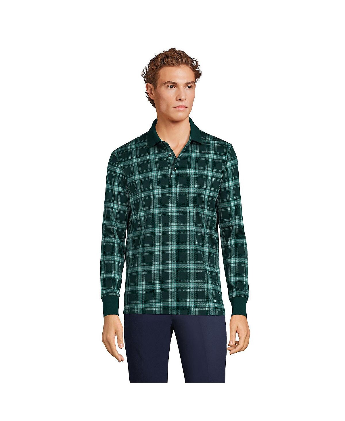 Мужская супермягкая рубашка-поло Supima с длинными рукавами Lands' End
Мужская супермягкая рубашка-поло Supima с длинными рукавами Lands' End