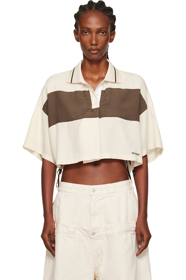Поло с боковой лентой Cropped We11Done, цвет ivory
Поло с боковой лентой Cropped We11Done, цвет ivory