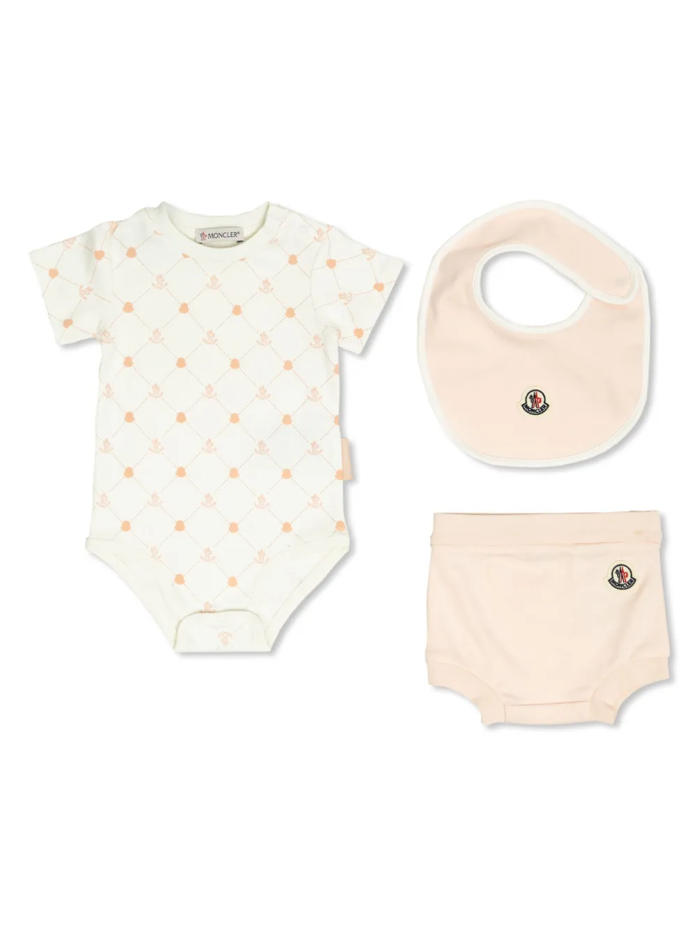 Комплект для новорожденного с монограммой Moncler Enfant, нейтральный
Комплект для новорожденного с монограммой Moncler Enfant, нейтральный