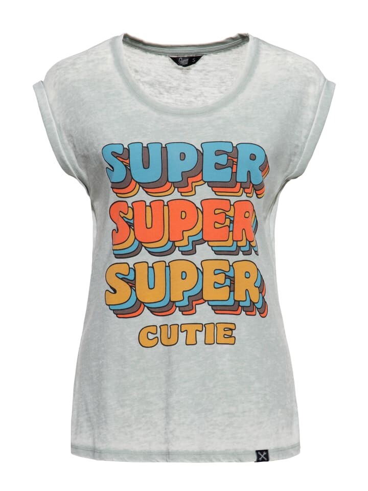 Футболка Queen Kerosin Super Cutie, цвет graugrün
Футболка Queen Kerosin Super Cutie, цвет graugrün