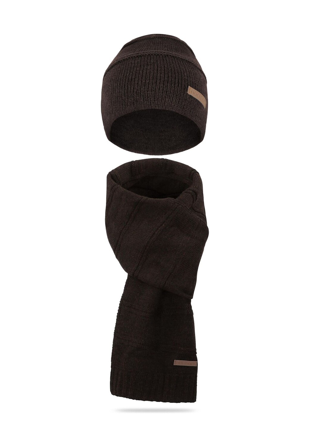 Зимний комплект из шапки и шарфа Монреаль normani, цвет Braun Meliert 
Зимний комплект из шапки и шарфа Монреаль normani, цвет Braun Meliert