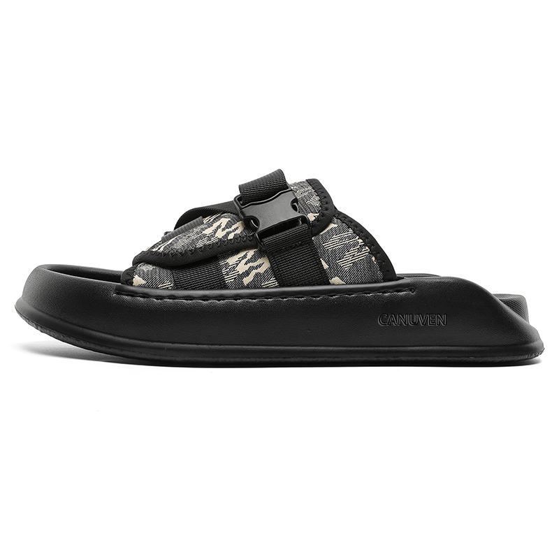 CANUVEN Тапочки-слайды мужские, черные, износостойкие, с амортизацией
CANUVEN Тапочки-слайды мужские, черные, износостойкие, с амортизацией