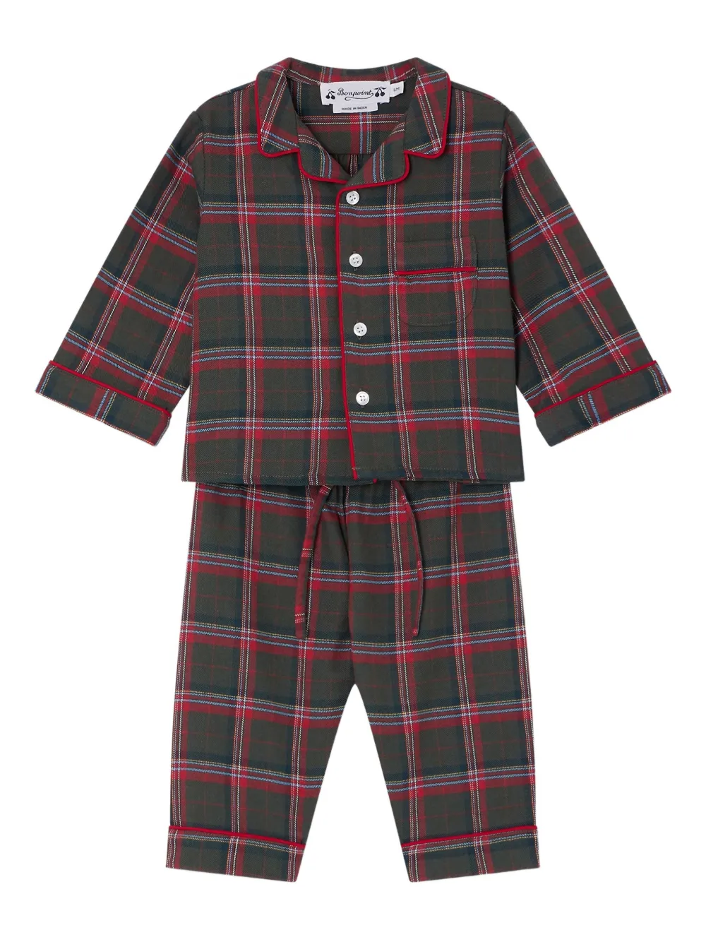 Пижамный комплект Joan в клетку (набор из двух предметов) Bonpoint, зеленый
Пижамный комплект Joan в клетку (набор из двух предметов) Bonpoint, зеленый