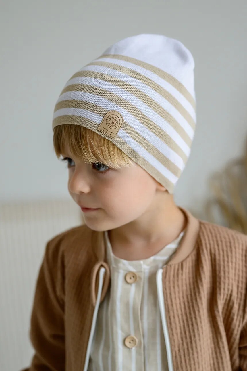 Детская хлопковая шапочка CHARBER Jamiks, бежевый
Детская хлопковая шапочка CHARBER Jamiks, бежевый