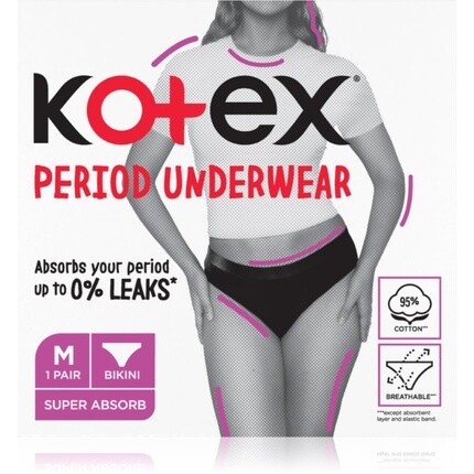Нижнее белье Kotex, размер M - 1 шт.
Нижнее белье Kotex, размер M - 1 шт.