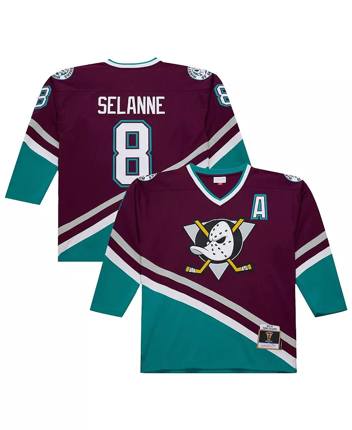 Мужская фиолетовая футболка Anaheim Ducks Teemu Selanne, сезон 1996-97, Power Play Mitchell & Ness
Мужская фиолетовая футболка Anaheim Ducks Teemu Selanne, сезон 1996-97, Power Play Mitchell & Ness
