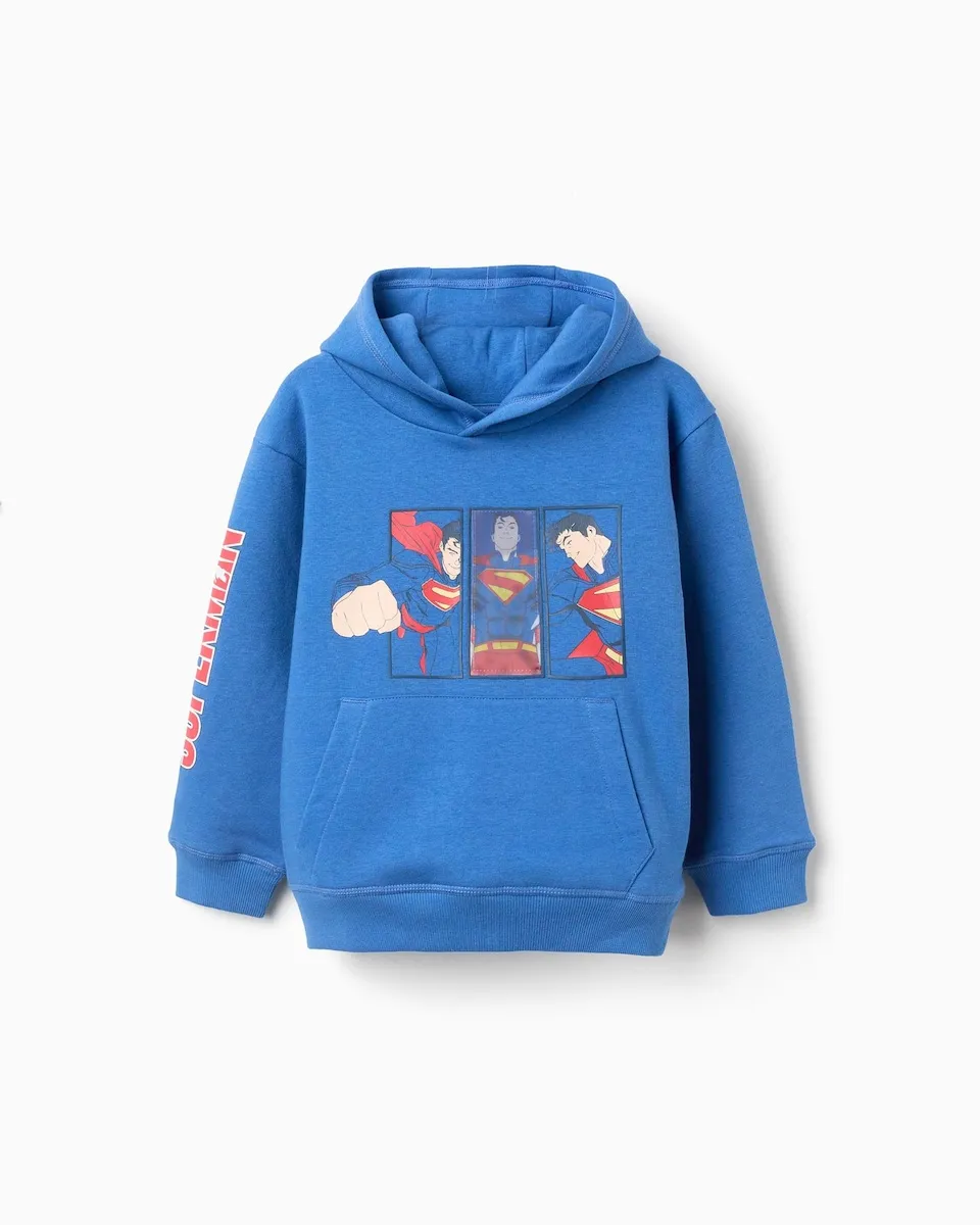 Детский джемпер 100% хлопок с принтом Супермена Zippy, синий
Детский джемпер 100% хлопок с принтом Супермена Zippy, синий