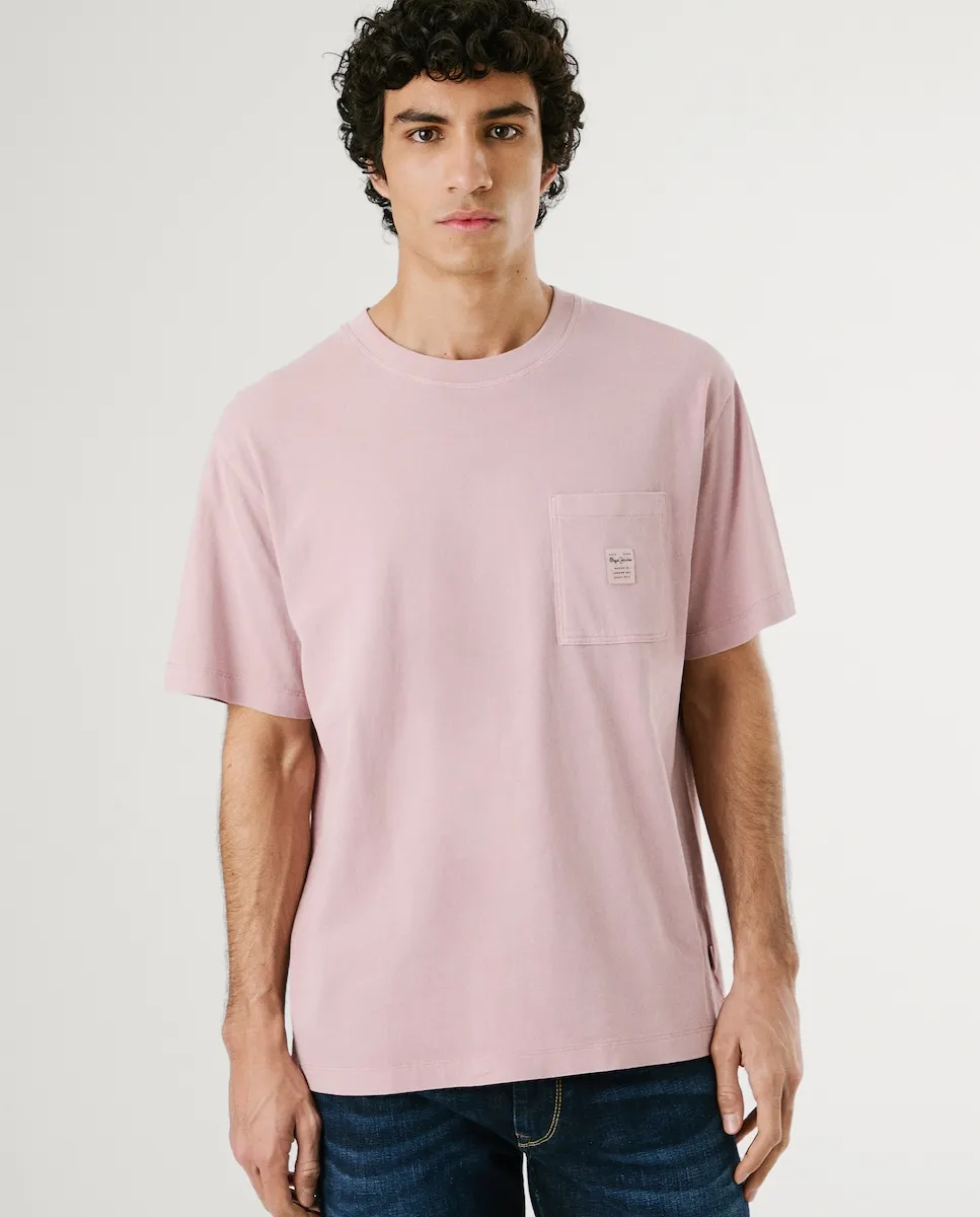 Мужская футболка с коротким рукавом и нагрудным карманом Pepe Jeans, розовый
Мужская футболка с коротким рукавом и нагрудным карманом Pepe Jeans, розовый