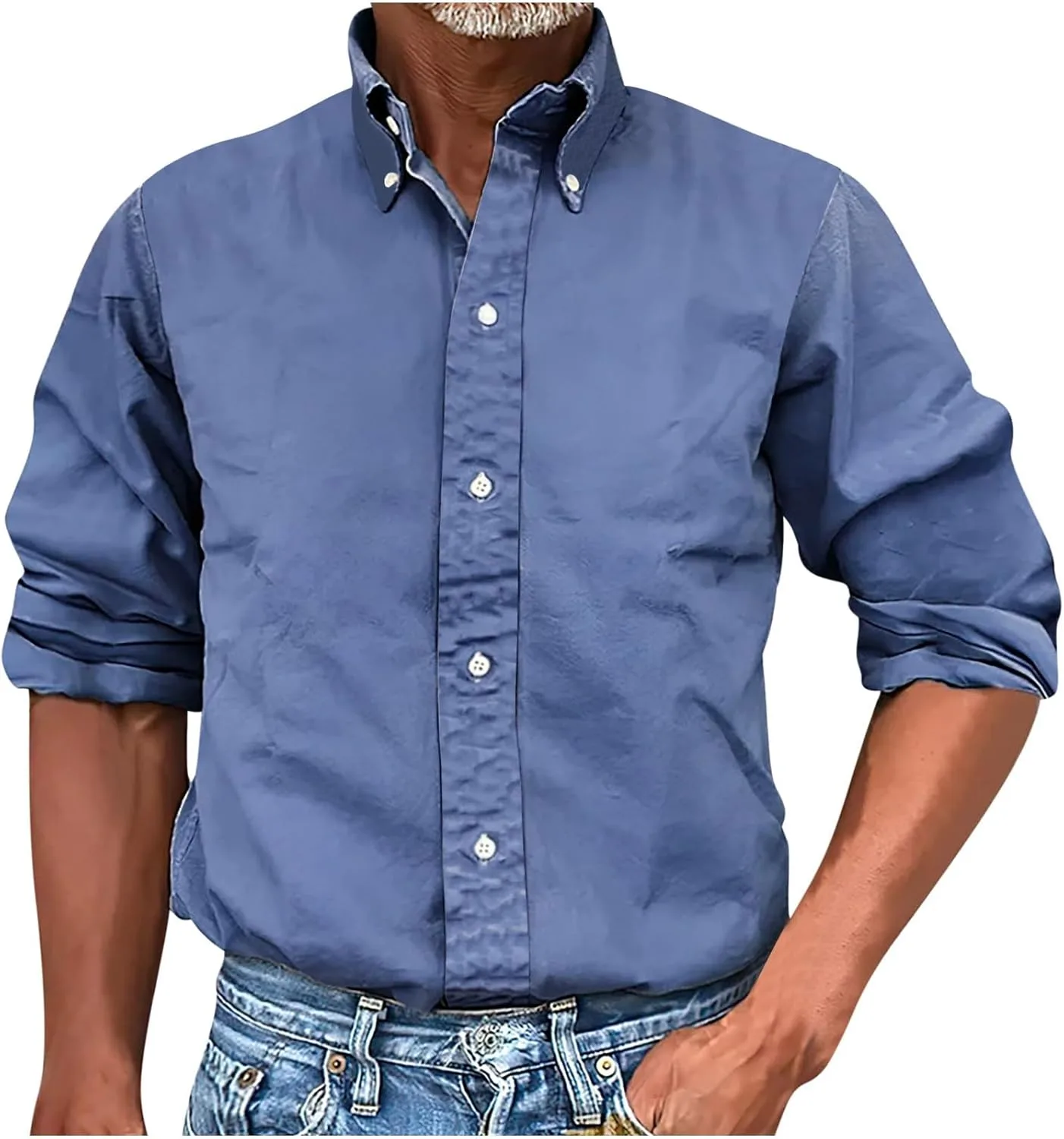 Мужская рубашка с длинным рукавом Casual Classic Solid Button Down Lapel QUNPIU
Мужская рубашка с длинным рукавом Casual Classic Solid Button Down Lapel QUNPIU