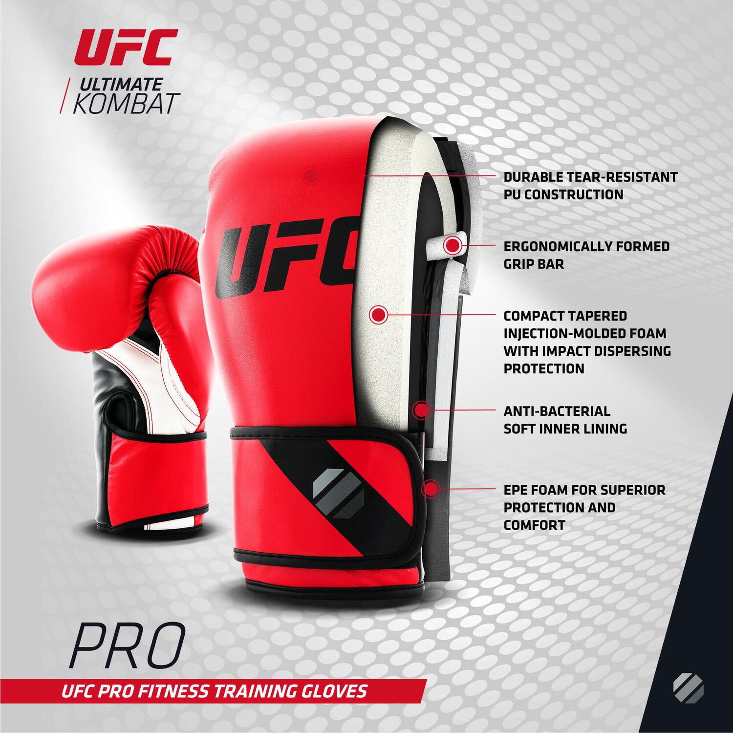 Боксерские перчатки UFC PRO Fitness Training Glove разных размеров и цветов, черно-белый
Боксерские перчатки UFC PRO Fitness Training Glove разных размеров и цветов, черно-белый